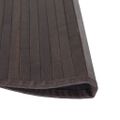 vidaXL Okrúhly koberec tmavohnedý 60 cm bambusový