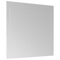 vidaXL Zrkadlo do kúpeľne s LED Priehľadná 40 x 40 cm tvrdené sklo