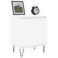 vidaXL Nočné skrinky 2 ks biele 40x30x50 cm kompozitné drevo