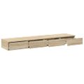 vidaXL Zásuvky pod posteľ Sonoma dub 135 x 36,5 x 16,5 cm