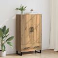 vidaXL Highboard Remeselný dub 69,5 x 30 x 115 cm Kompozitné drevo