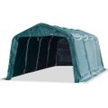 vidaXL Odnímateľný prístrešok pre dobytok PVC 550 g/m², 3,3x6,4 m, zelený