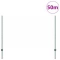 vidaXL Hexagonálny plot s stĺpom 50 x 1,5 m PVC potiahnutá oceľ Zelená