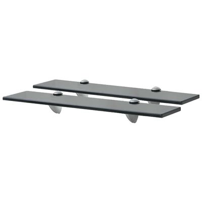 vidaXL Nástenná polička 2 ks sklo 50x10 cm 8 mm