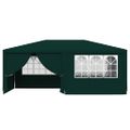 vidaXL Profesionálny párty stan+bočné steny 4x6 m, zelený 90 g/m²
