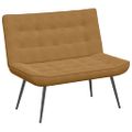 vidaXL Lavička hnedá 110x74x84 cm zamat
