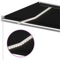 vidaXL Automatická markíza, LED a senzor vetra 4x3 m, antracitová