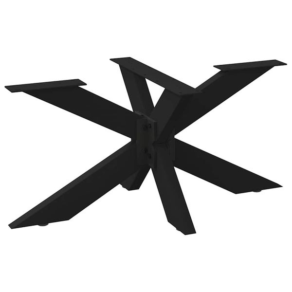 vidaXL Noha konferenčného stolíka v tvare pavúka, čierna 98x58x(42-43) cm, oceľ