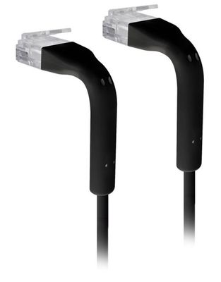 Ubiquiti U-Cable-Patch-RJ45-BK-50, Ethernet Patch Kábel, 0,1m (0,22m s konektormi), Cat6, čierny (50ks)