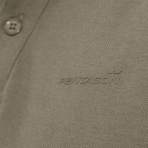 K09047-01-Black-XL Pentagon Moth Piquet Polo Shirt