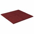 vidaXL Nástenné panely 12 ks vínovočervené 30x30 cm látkové 1,08 m²