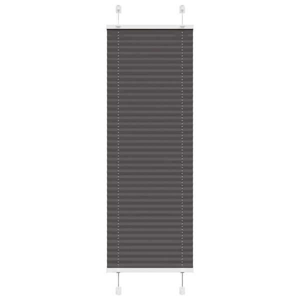 vidaXL plisovaná roleta čierna 40x150 cm Šírka látky 39,4 cm