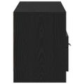 vidaXL TV skrinka 150 x 33,5 x 45 cm Čierny dub Kompozitné drevo