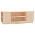 vidaXL TV skrinka 110x35x40,5 cm masívna borovica