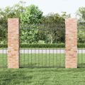 vidaXL Prvok plotu ASSEN 170 x 150 cm Oceľ Sivá