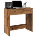 vidaXL Písací stôl staré drevo 80x40x75 cm kompozitné drevo
