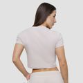 Dámske tričko Cropped Agile Desert - GymBeam, veľkosť L, veľkosť oblečenia L