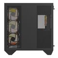 Počítačová skriňa Darkflash DY470 (čierna) + 4 ventilátory + držiak GPU