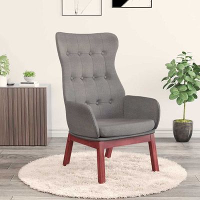vidaXL Relaxačné kreslo bledosivé látkové