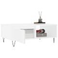 vidaXL Konferenčný stolík biely 90x60x35 cm kompozitné drevo