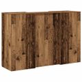 vidaXL Recepčný stôl staré drevo 155x50x103,5 cm kompozitné drevo