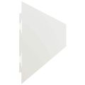 vidaXL Obrubník trávnika 50 ks 10 x 103 cm Biela