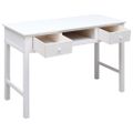 vidaXL Písací stôl biely 110x45x76 cm drevený