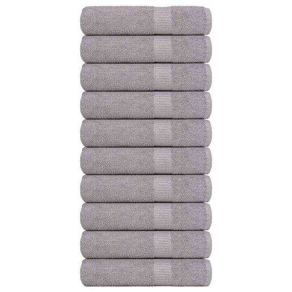 vidaXL Sprchové osušky FROGN 10 ks sivé 70x140 cm 360 g/m²