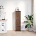 vidaXL Highboard Hnedý Dub 29,5x34x119,5 cm Konštruktérske drevo