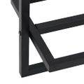 vidaXL Vešiak na uteráky čierny 95x25x22 cm železo