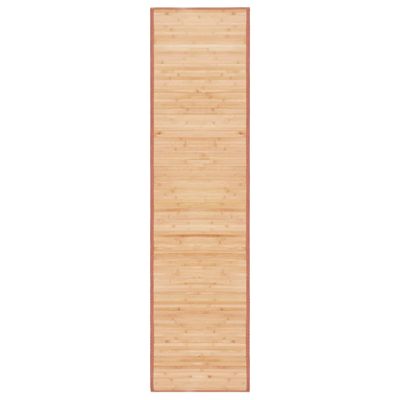 vidaXL Koberec bambusový 80x300 cm hnedý
