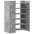vidaXL Botník betónový 74,5x37,5x100 cm kompozitné drevo