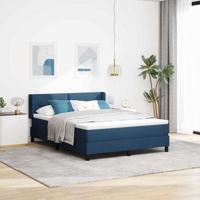 vidaXL Posteľ s pružinovým rámom Modrá 200 x 140 cm látka