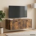 vidaXL Nástenná TV skrinka Nástenný Dymový dub 78,5 x 41 x 30 cm