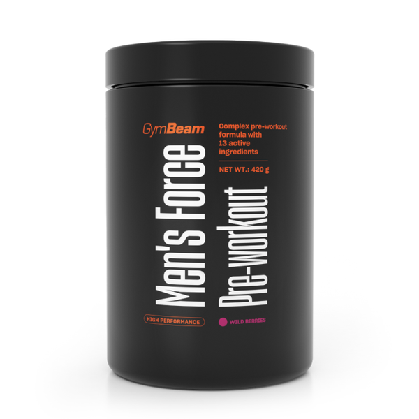 Men‘s Force Pre-Workout - GymBeam, lesné ovocie