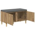 vidaXL Predsieňová lavica Remeselný Dub 80 x 38 x 46 cm