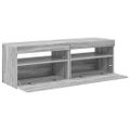 vidaXL TV skrinky 2 ks s LED, sivý dub sonoma 60x35x40 cm