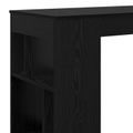 vidaXL Barový stôl 102 x 50 x 103,5 cm Kompozitné drevo Čierny dub