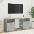 vidaXL TV skrinka s LED svetlami betónovo sivá 120x30x50 cm
