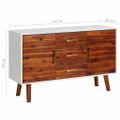 vidaXL Komoda 110x35x70 cm akáciový masív a MDF