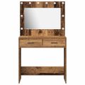 vidaXL Toaletný stolík Staré drevo 78,5 x 41 x 135 cm Kompozitné drevo