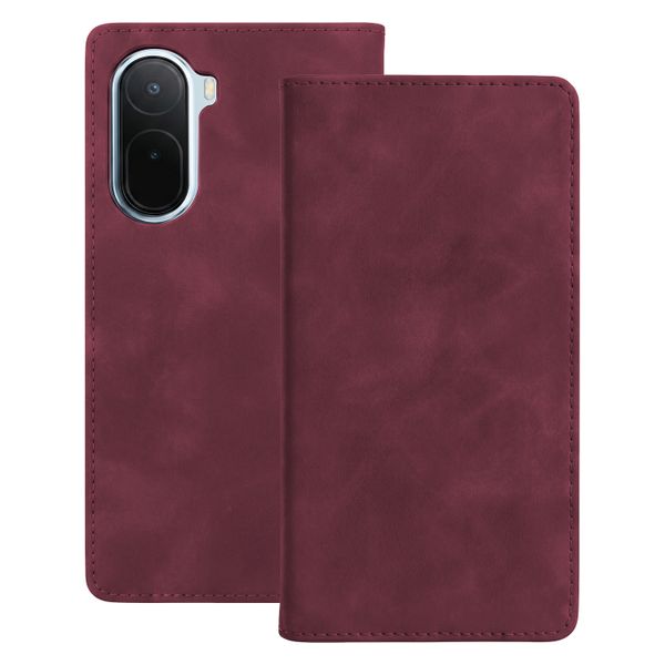 Puzdro Smart Suede pre Xiaomi Redmi A7 Pro bordová