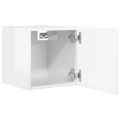 vidaXL Nástenné TV skrinky 4 ks lesklé biele 30,5x30x30 cm