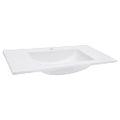 vidaXL Vstavané umývadlo 800x460x130 mm, SMC, biele