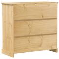 vidaXL Skrinka na víno Corona 107,5x51x105,5 cm borovicový masív