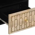 vidaXL TV skrinka 100x33x46 cm, mangový masív