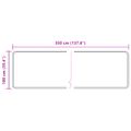 vidaXL Behúň MARSA Béžová 100 x 350 cm Polyester a PVC