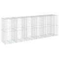 vidaXL Gabiónový kôš s krytom 550x100x200 cm pozinkované železo