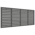 vidaXL Nástenné čelo postele sivé 166x3x91,5 cm masívna borovica