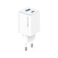 Nabíjačka Forever TC-08-45AC GaN PD QC 1x USB-C 1x USB 45W biela